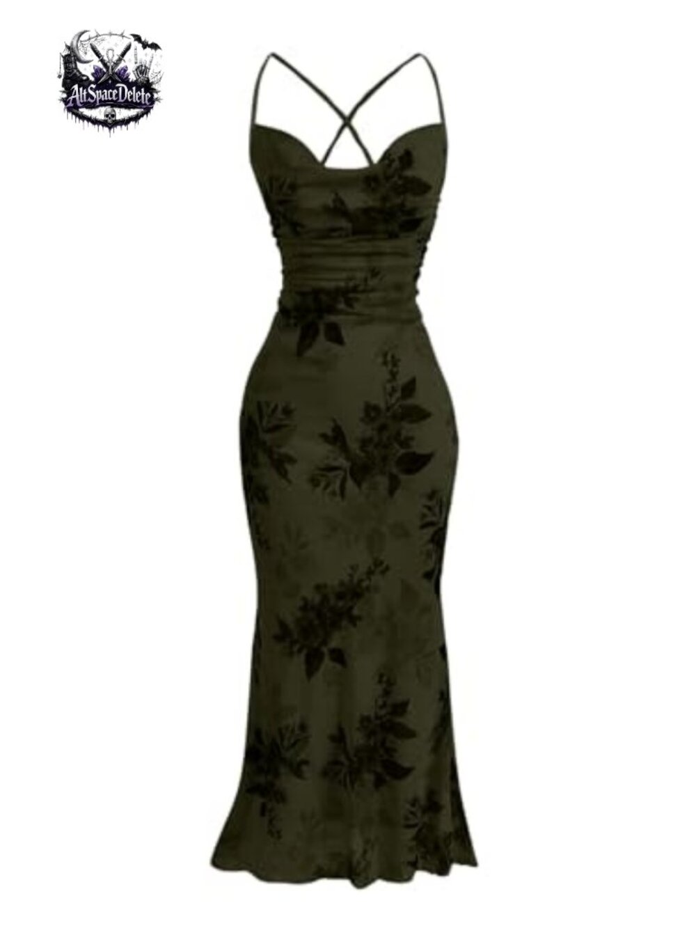 Women's Floral Mesh Cami Dress Bodycon Long Cocktail Wedding Guest